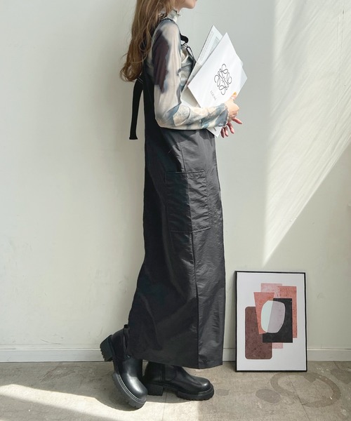 「Futier land」 サロペットスカート FREE カーキ レディース_画像6