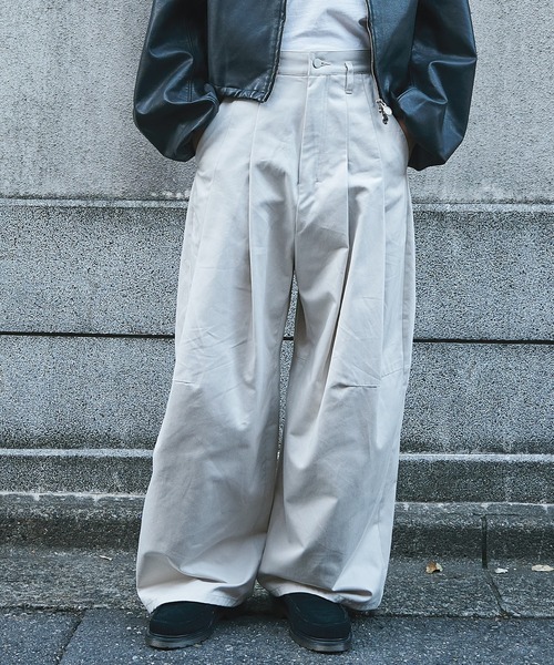 Shinya Kozuka シンヤコヅカ　バギー　Baggy 白ワイドパンツ SHINYAKOZUKA（シンヤコヅカ） | BAGGY (CANVAS) バギー ワイドパンツ