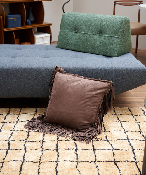 JOURNAL STANDARD プフ　パッチ　レザー　キューブクッション ヌードクッション フェザー（journal standard Furniture／家具