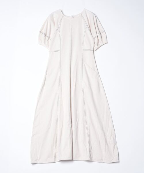 「VANNIE U」 半袖ワンピース FREE アイボリー レディース_画像2