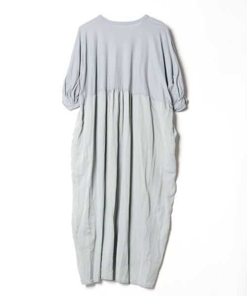 「SI-HIRAI」 半袖ワンピース 38 ブルー レディース_画像2