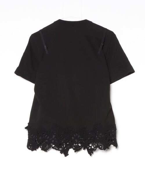 「Sacai」 半袖Tシャツ 1 ブラック レディースの画像