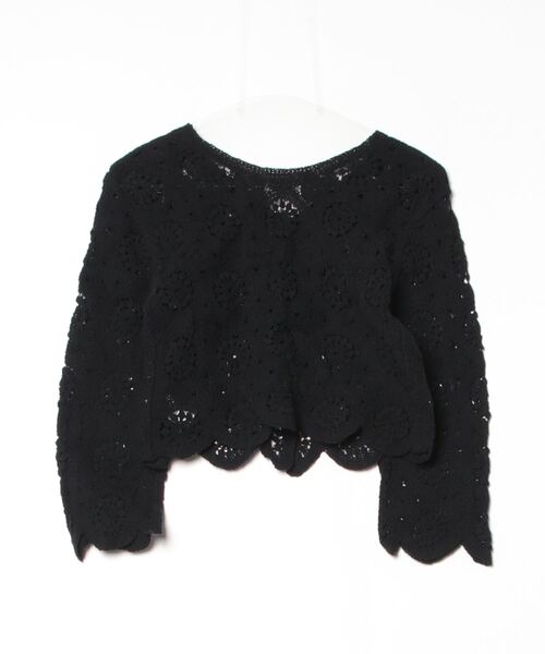 「VIS」 ニットカーディガン FREE ブラック レディース_画像2