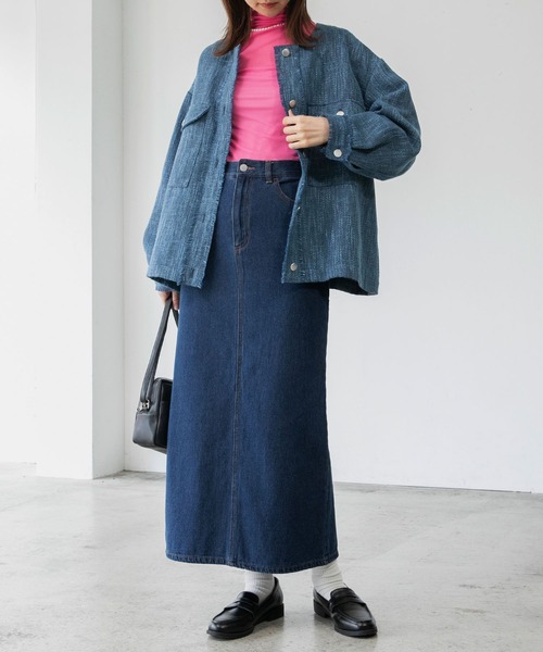 「BONLECILL」 デニムスカート FREE ブラック レディース_画像3