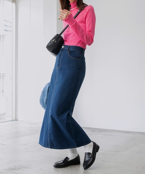 「BONLECILL」 デニムスカート FREE ブラック レディース_画像6