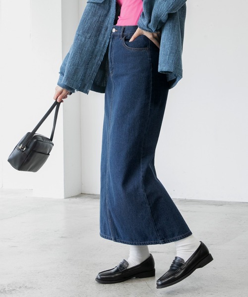 「BONLECILL」 デニムスカート FREE ブラック レディース_画像7