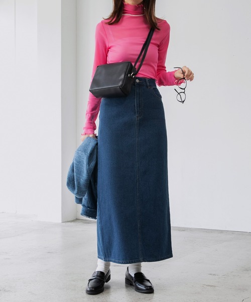 「BONLECILL」 デニムスカート FREE ブラック レディース_画像9