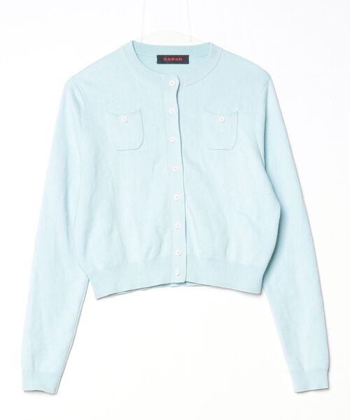 CABaN（キャバン） ニットカーディガン X-SMALL ブルー レディース