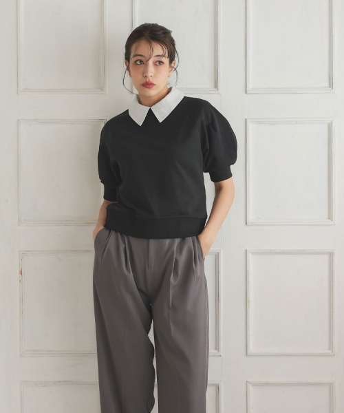 「DONOBAN」 スウェットカットソー F ピンク レディース_画像4