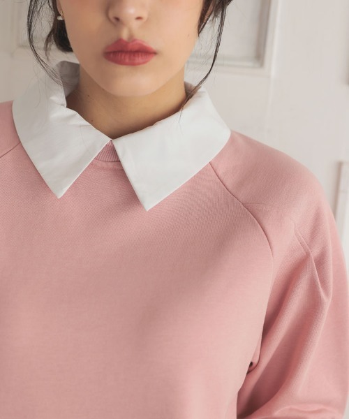 「DONOBAN」 スウェットカットソー F ピンク レディース_画像9