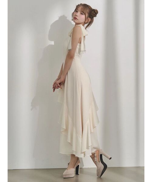 EATME（イートミー） ワンピース ショルダーリボンフレアワンピース