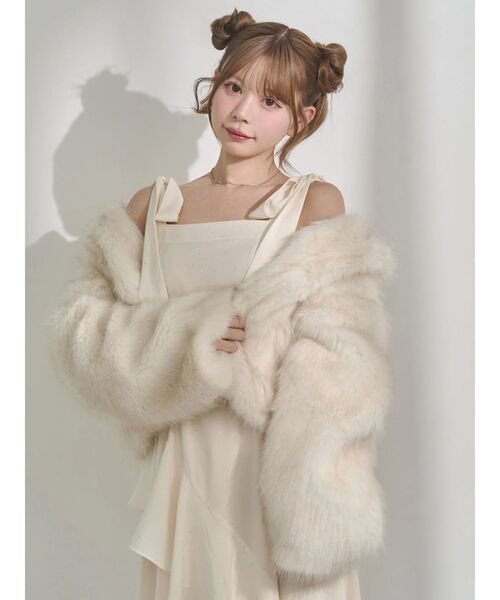 EATME（イートミー） ワンピース ショルダーリボンフレアワンピース