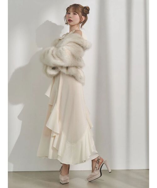 EATME（イートミー） ワンピース ショルダーリボンフレアワンピース