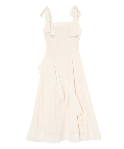 EATME（イートミー） ワンピース ショルダーリボンフレアワンピース