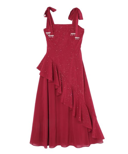 EATME（イートミー） ワンピース ショルダーリボンフレアワンピース