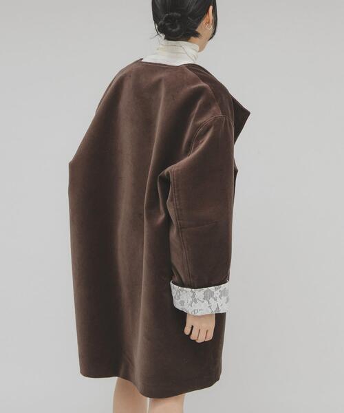 KBF（ケービーエフ） コート アウター ベロアBIGジャケット レディース