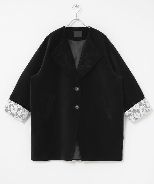 KBF（ケービーエフ） コート アウター ベロアBIGジャケット レディース