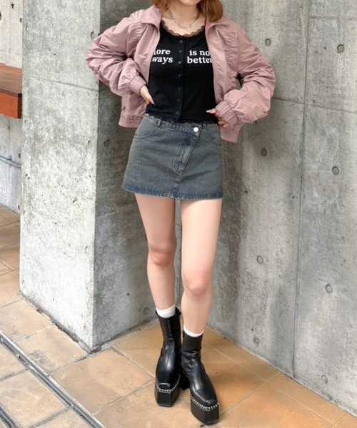 「ENVYM」 ブルゾン FREE ブラック レディース_画像3