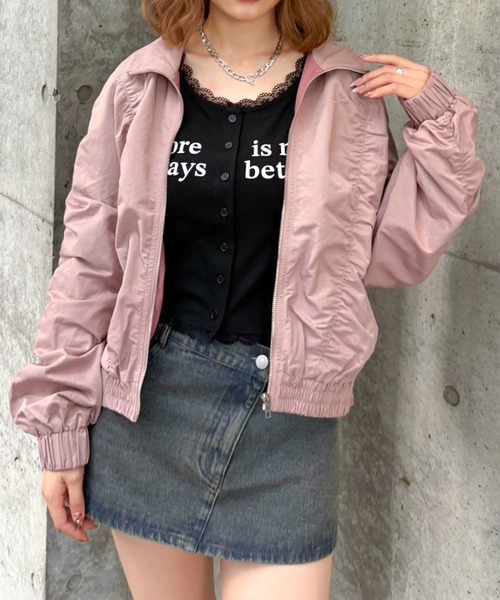 「ENVYM」 ブルゾン FREE ブラック レディース_画像4