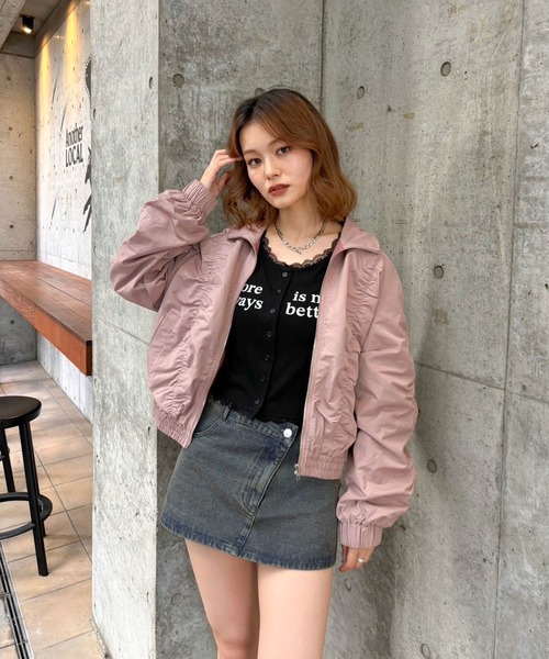 「ENVYM」 ブルゾン FREE ブラック レディース_画像6