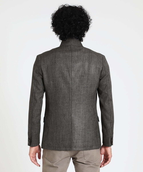 「MICHEL KLEIN HOMME 」 テーラードジャケット MEDIUM ダークグレー メンズ_画像5