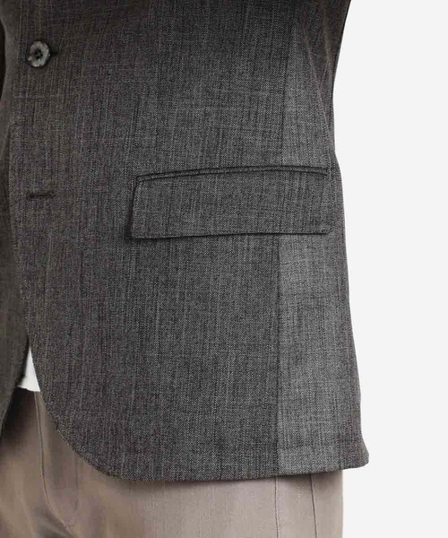 「MICHEL KLEIN HOMME 」 テーラードジャケット MEDIUM ダークグレー メンズ_画像9