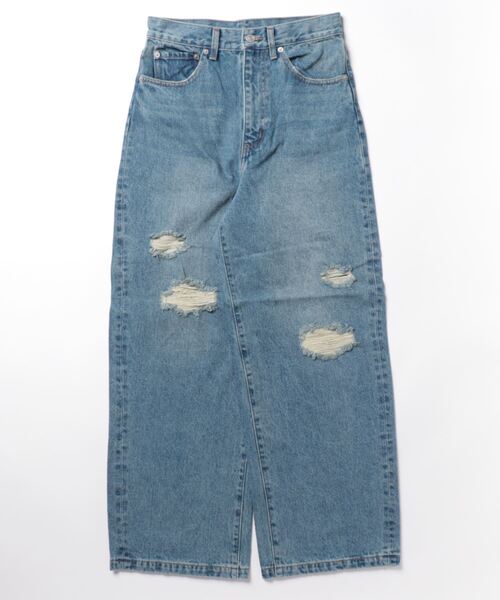 DouDou（ドゥドゥ） デニムパンツ 38 ブルー レディース : ZOZOTOWN