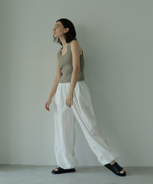 anuke（アンヌーク） イージーパンツ 36inch ホワイト レディース