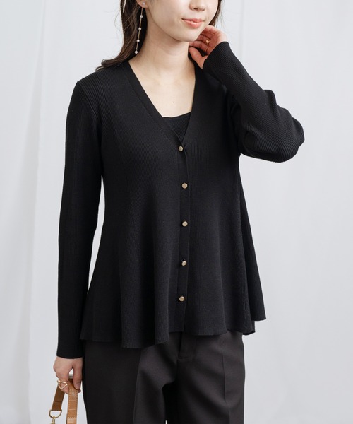 「ANNA LUNA」 ニットカーディガン MEDIUM ブラック レディース_画像4