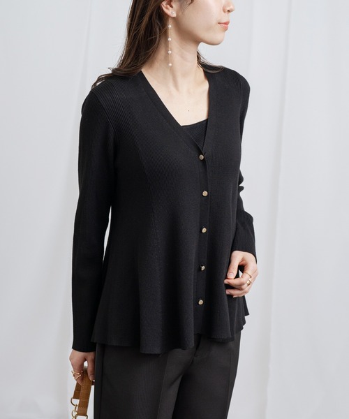 「ANNA LUNA」 ニットカーディガン MEDIUM ブラック レディース_画像5