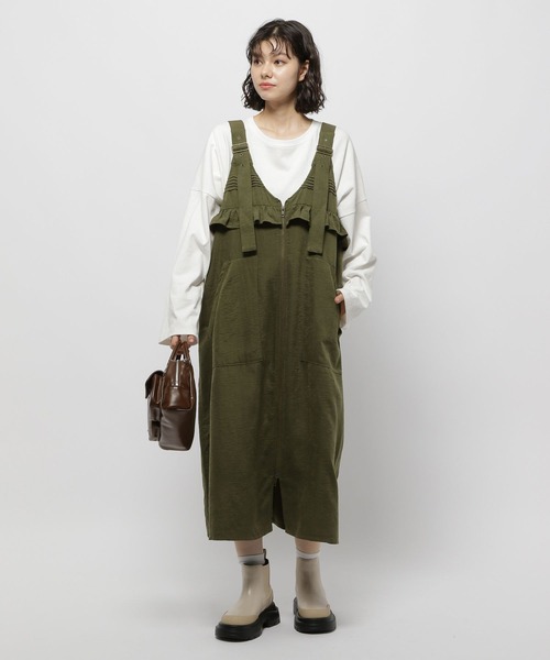 新品ニコアンド[be with M]Misayoラクテロサロペットブラウン niko and  【be with M】Misayo ラクテロサロペット 新品ニコアンド