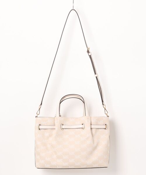 マイケルコース ハンドバッグ 2way ポーチ付き シグネチャー 白 新品保管 MICHAEL KORS（マイケルコース） 2WAYバッグ FREE ホワイト レディース