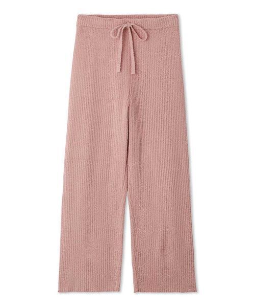 スナイデルホーム　ニットロングパンツ　PINK SNIDEL HOME パジャマ ルームウェア カルーセルニットロングパンツ
