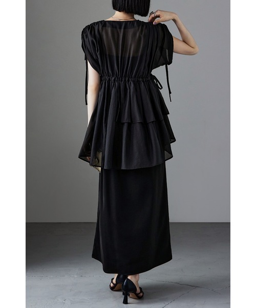 etoll.（エトル） 「le'rure」コンビワンピース M モカ レディース