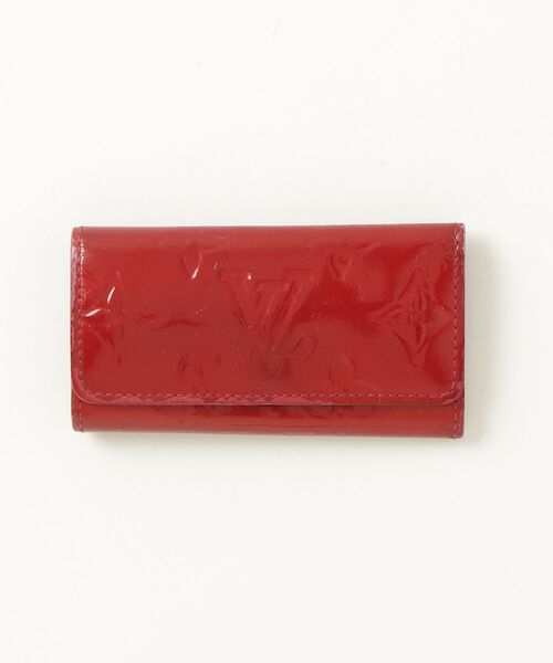 ルイヴィトン　ヴェルニ　レッド ルイヴィトン LOUIS VUITTON ヴェルニ 長財布 二つ折り エナメル