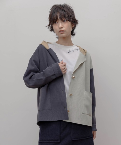 「Eimee Law」 ジャケット FREE チャコールグレー レディース_画像8