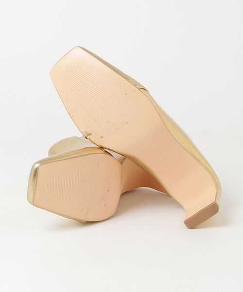 「ELENDEEK」 パンプス 38 ゴールド レディース_画像3