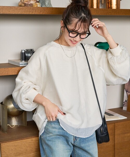 「FREAK'S STORE」 スウェットカットソー フリ- ブラック レディース_画像4