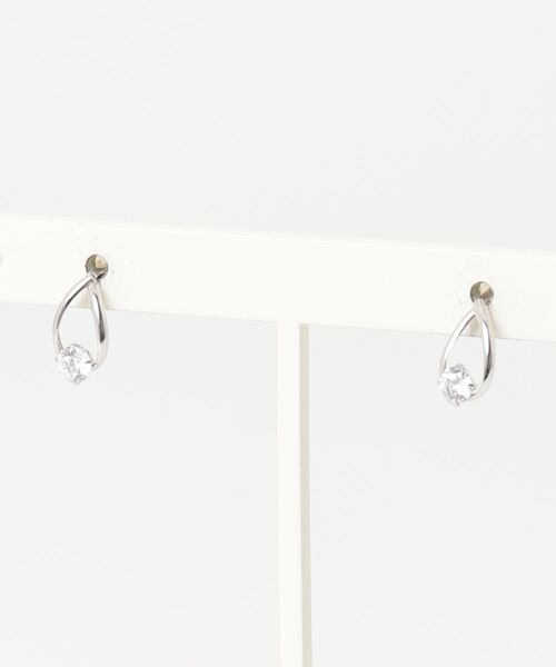 【新品未使用 値下げ交渉⭕】Canal 4C ホワイトゴールド ピアス Canal4℃（カナルヨンドシー） ピアス（両耳用） FREE ホワイトゴールド