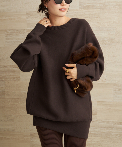 plage（プラージュ） トレーナー スウェット les Tendre brown