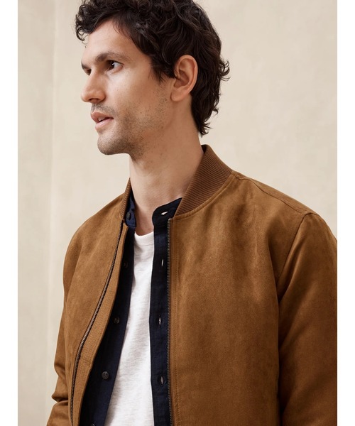 「BANANA REPUBLIC FACTORY STORE」 ブルゾン M チャコールグレー メンズ_画像4