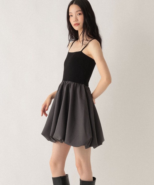 「Heather」 ドッキングワンピース FREE グレー レディース_画像8