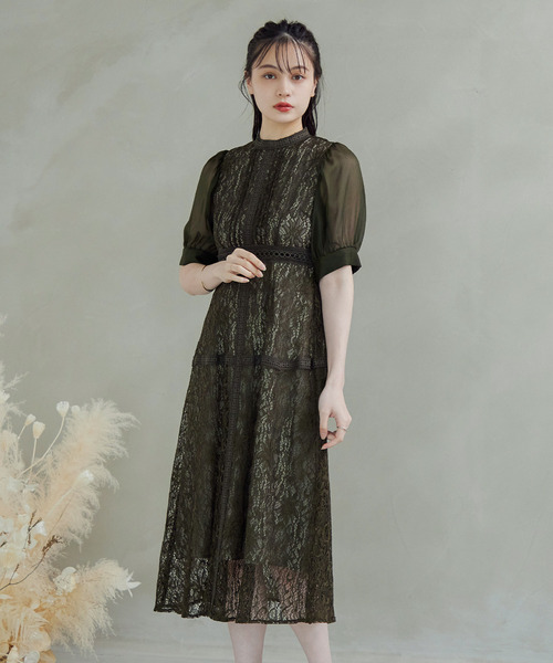 「niana」 半袖ワンピース M パープル レディースの画像
