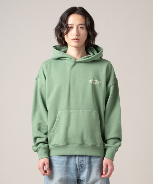 LGB DREAD ROCKS パーカー オリーブグリーン Levi's（リーバイス） パーカー TWO HORSE クロップド フーディー