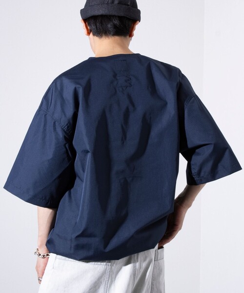 「TAION」 半袖シャツ X-LARGE ネイビー メンズ_画像5