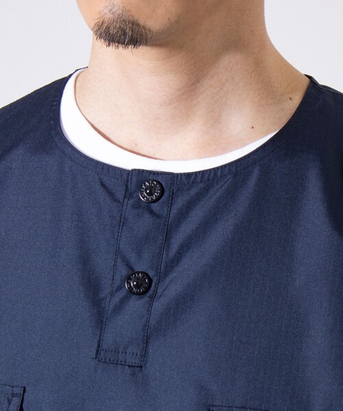 「TAION」 半袖シャツ X-LARGE ネイビー メンズ_画像7