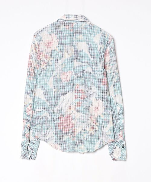 「BUFFALO BOBS」 長袖シャツ 2 ブルー メンズ_画像2