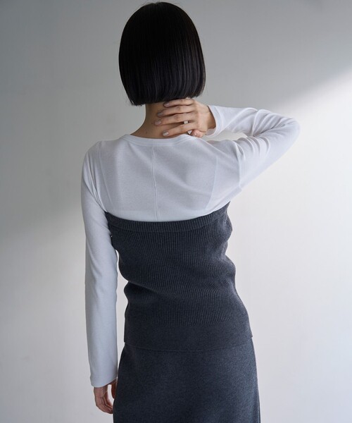「UNFILO」 長袖カットソー MEDIUM ブラック レディース_画像9