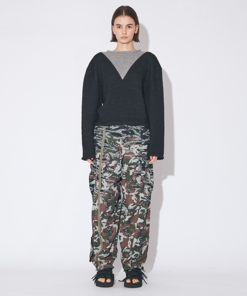 カーゴパンツ ビューティフルピープル beautiful people Alpha double-end camouflage cargo PTの画像