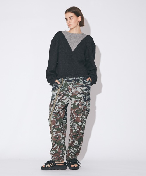 カーゴパンツ ビューティフルピープル beautiful people Alpha double-end camouflage cargo PTの画像